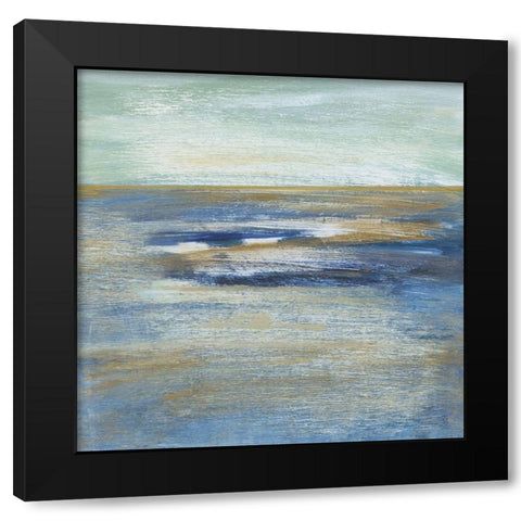 Tuscan Shore II Black Modern Wood Framed Art Print with Double Matting by Jill, Susan