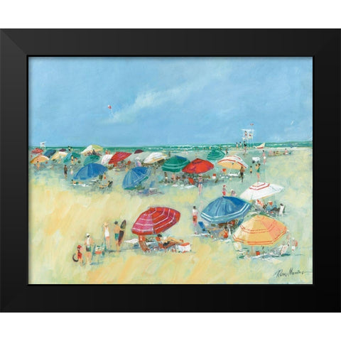 The Shore I Black Modern Wood Framed Art Print by Manning, Ruane