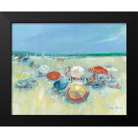 The Shore II Black Modern Wood Framed Art Print by Manning, Ruane