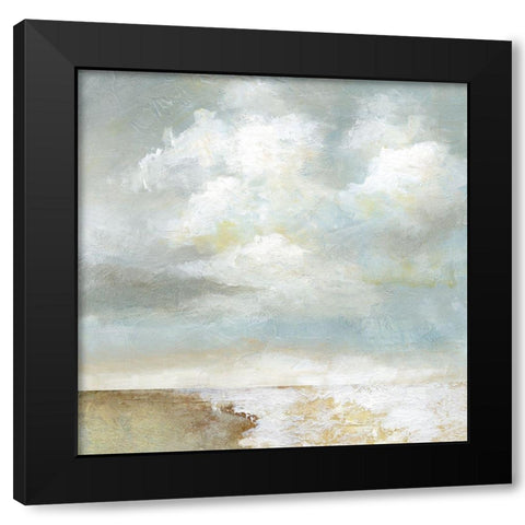 Cloudscape IV Black Modern Wood Framed Art Print with Double Matting by Nan