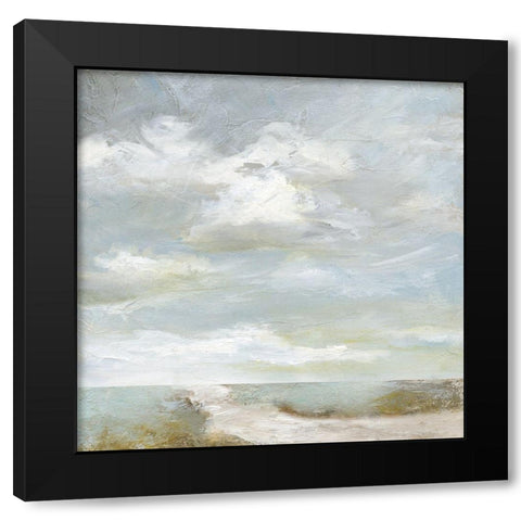 Cloudscape VI Black Modern Wood Framed Art Print with Double Matting by Nan