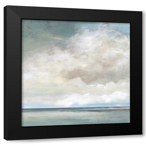Cloudscape VII Black Modern Wood Framed Art Print with Double Matting by Nan