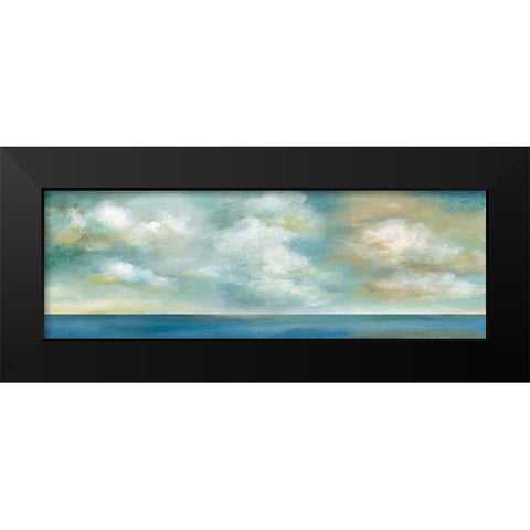 Cloudscape Vista II Black Modern Wood Framed Art Print by Nan