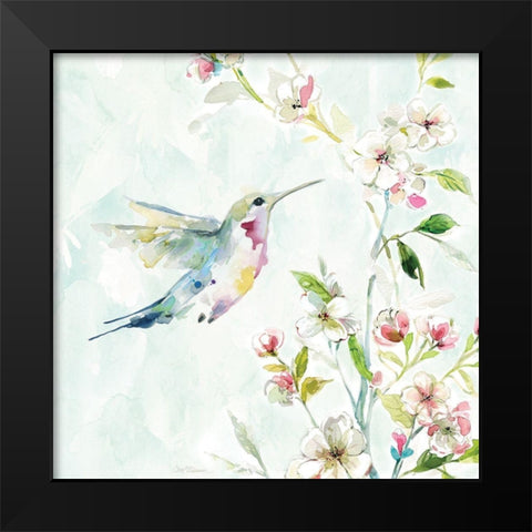 Hummingbird III Black Modern Wood Framed Art Print by Robinson, Carol