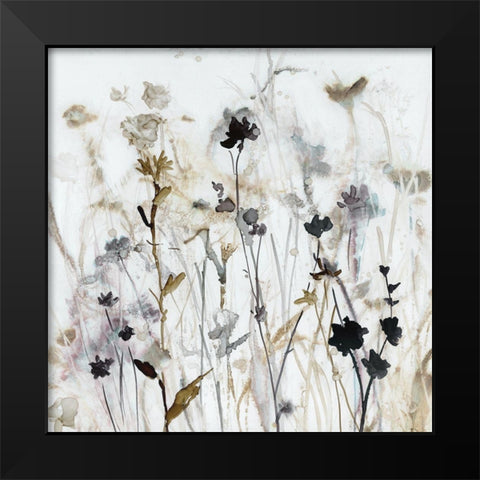 Wildflower Mist I Black Modern Wood Framed Art Print by Robinson, Carol