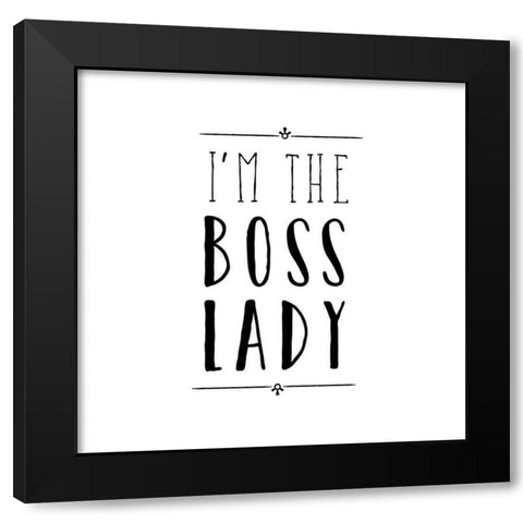 Boss Lady Black Modern Wood Framed Art Print with Double Matting by Murray, Amanda