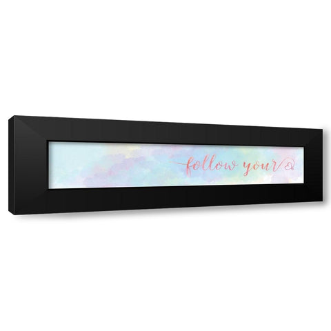 Follow Your Black Modern Wood Framed Art Print with Double Matting by Carpentieri, Natalie