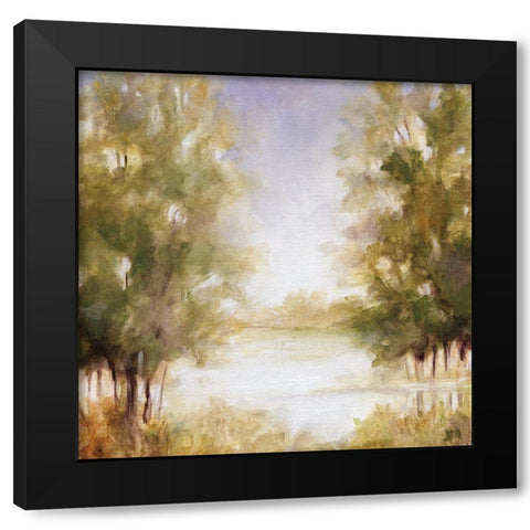 Gentle Groves II Black Modern Wood Framed Art Print with Double Matting by Robinson, Carol