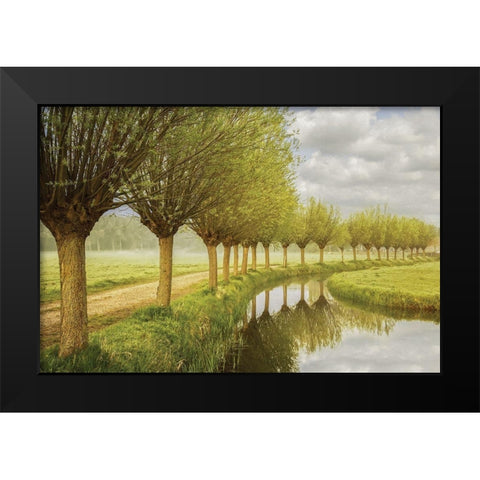 Holland Black Modern Wood Framed Art Print by Van de Goor, Lars