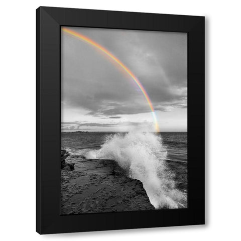 Clarks Point Black Modern Wood Framed Art Print by Delimont, Danita