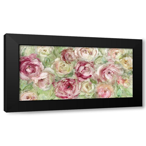 Climbing Rose Black Modern Wood Framed Art Print with Double Matting by Robinson, Carol