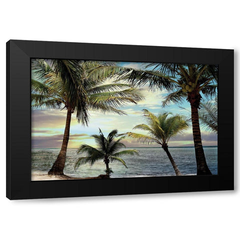 Honduras Sunset Black Modern Wood Framed Art Print by Carpentieri, Natalie