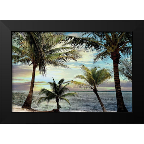 Honduras Sunset Black Modern Wood Framed Art Print by Carpentieri, Natalie