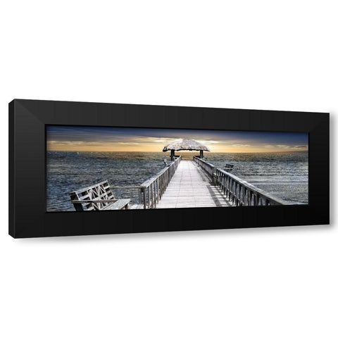 Honduras Pier Black Modern Wood Framed Art Print by Carpentieri, Natalie