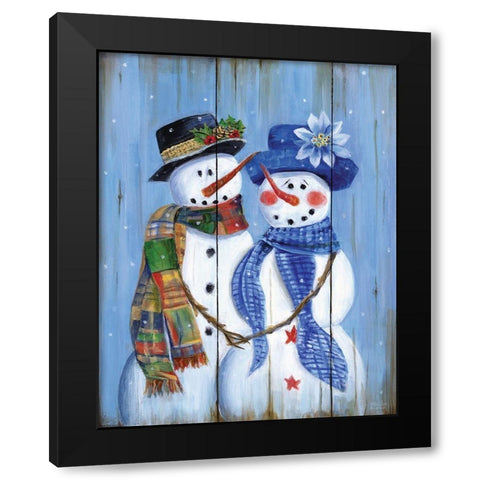 Baby Its Cold Out Black Modern Wood Framed Art Print by Dunlap, Marilyn