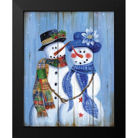 Baby Its Cold Out Black Modern Wood Framed Art Print by Dunlap, Marilyn