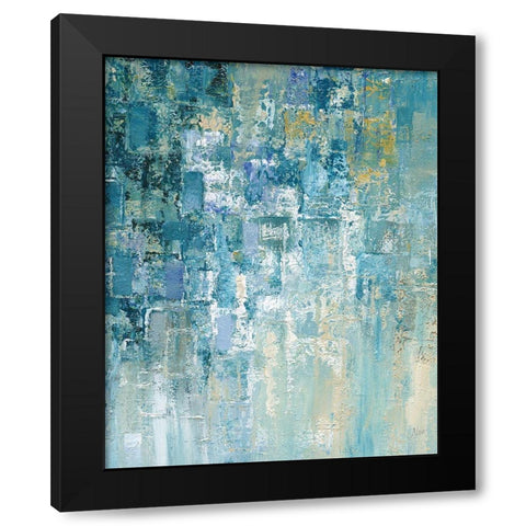 I Love the Rain Detail II Black Modern Wood Framed Art Print by Nan