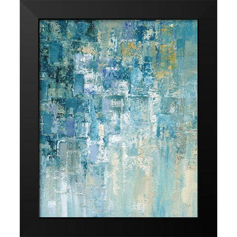 I Love the Rain Detail II Black Modern Wood Framed Art Print by Nan