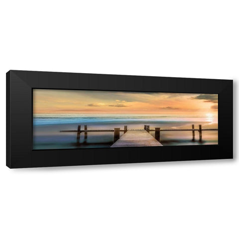 Malibu Black Modern Wood Framed Art Print by Calascibetta, Mike