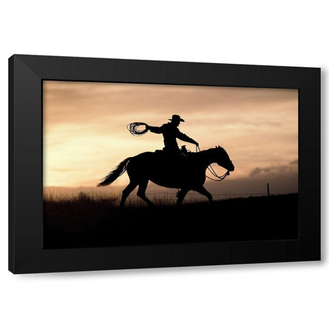 Rope and Black Modern Wood Framed Art Print with Double Matting by Delimont, Danita