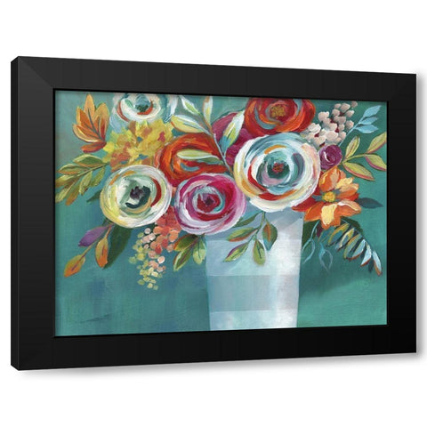 Color Burst II Black Modern Wood Framed Art Print by Nan