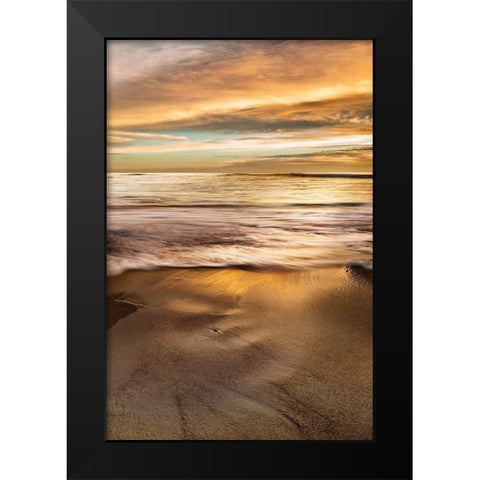 Windansea Black Modern Wood Framed Art Print by Delimont, Danita