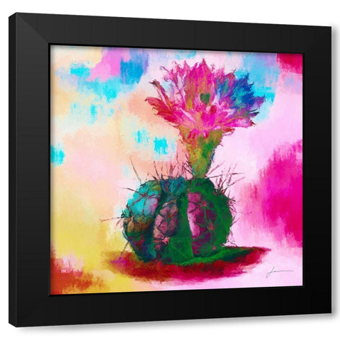 Desert Bloom I Black Modern Wood Framed Art Print by Burghardt, James