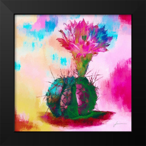 Desert Bloom I Black Modern Wood Framed Art Print by Burghardt, James