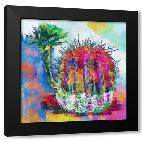 Desert Bloom II Black Modern Wood Framed Art Print with Double Matting by Burghardt, James