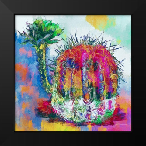 Desert Bloom II Black Modern Wood Framed Art Print by Burghardt, James