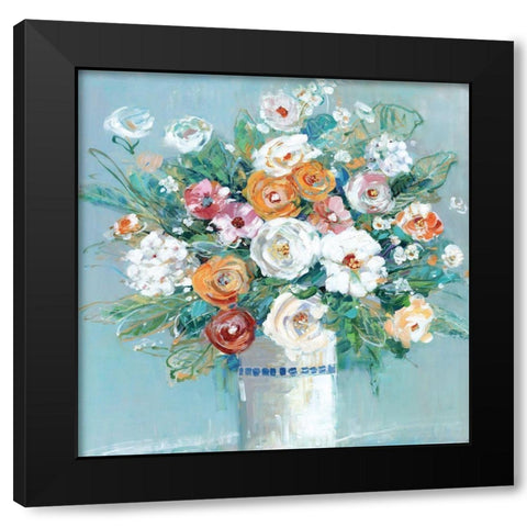 Garden Black Modern Wood Framed Art Print by Swatland, Sally