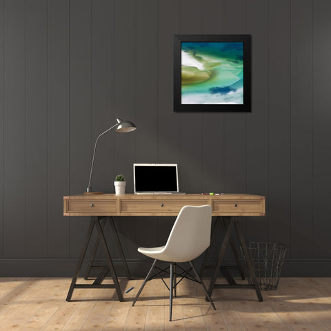 Washy Geo I Black Modern Wood Framed Art Print by Delimont, Danita