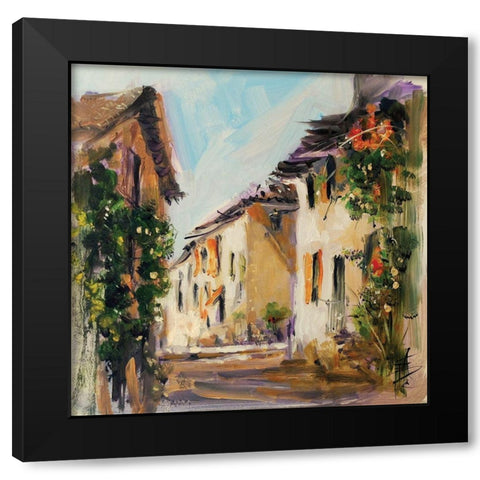 France IV Black Modern Wood Framed Art Print by Farrall Doyle, Anne