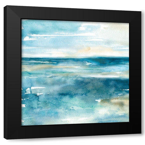 Wash Over Me II Black Modern Wood Framed Art Print with Double Matting by Robinson, Carol