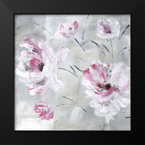 Blush Bloom I Black Modern Wood Framed Art Print by Craven, Katrina