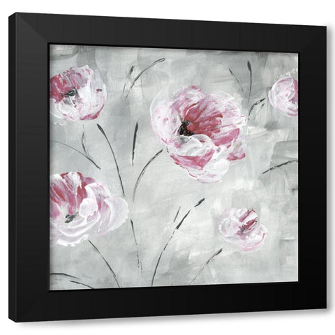Blush Bloom II Black Modern Wood Framed Art Print by Craven, Katrina