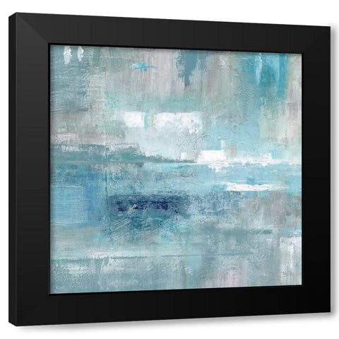 Bay View Black Modern Wood Framed Art Print with Double Matting by Nan