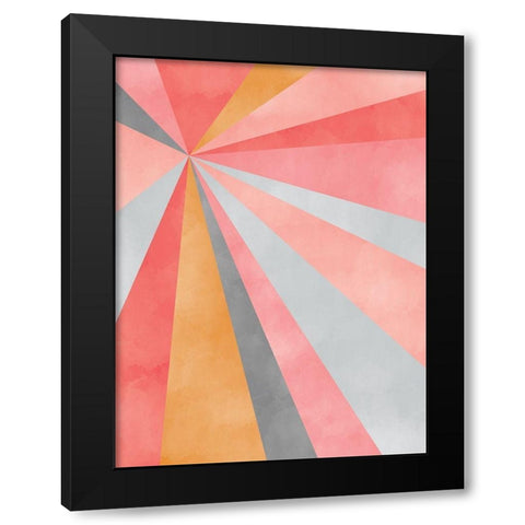 Geometric Black Modern Wood Framed Art Print by Carpentieri, Natalie