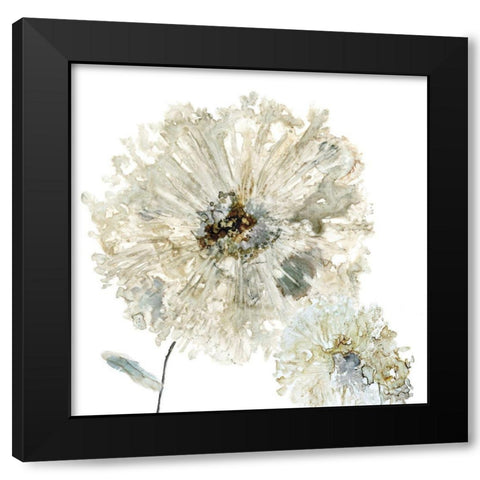 Glittering Mums II Black Modern Wood Framed Art Print with Double Matting by Robinson, Carol