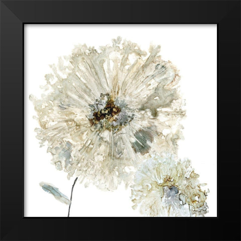 Glittering Mums II Black Modern Wood Framed Art Print by Robinson, Carol