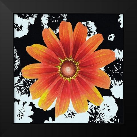 Black and Bloom Black Modern Wood Framed Art Print by Burghardt, James