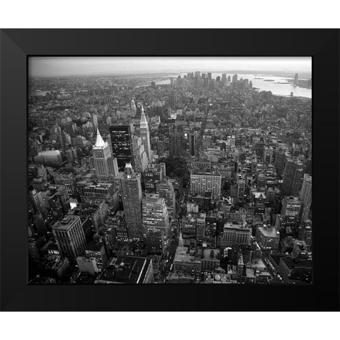 Empire State Black Modern Wood Framed Art Print by Delimont, Danita