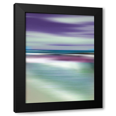 Jeweled Waters Black Modern Wood Framed Art Print with Double Matting by Nan