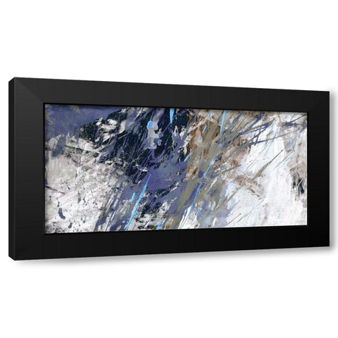 Blue Noise I Black Modern Wood Framed Art Print with Double Matting by Butler, John