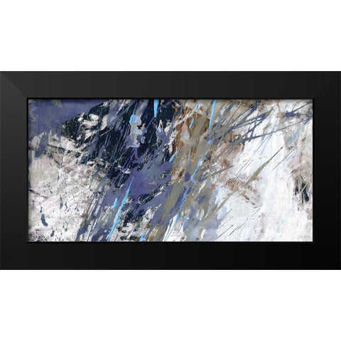 Blue Noise I Black Modern Wood Framed Art Print by Butler, John