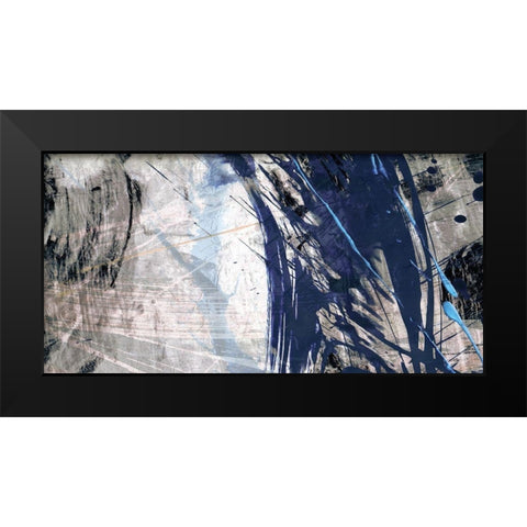 Blue Noise II Black Modern Wood Framed Art Print by Butler, John