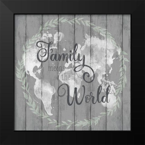 Family Means The Black Modern Wood Framed Art Print by Knutsen, Conrad