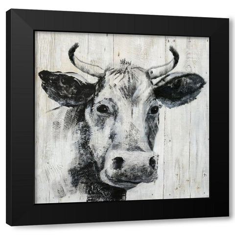 Howdy Neighbor I Black Modern Wood Framed Art Print with Double Matting by Nan