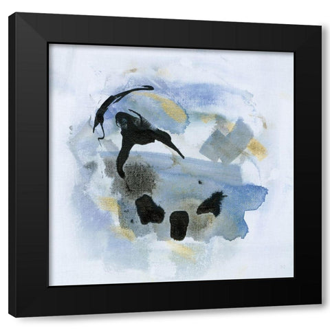 Cool Water IV Black Modern Wood Framed Art Print by Jill, Susan