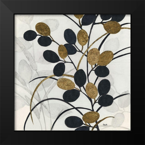 Silhouette Neutre II Black Modern Wood Framed Art Print by Tava Studios